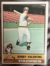 1976 TOPPS #366  Bobby Valentine  SAN DIEGO PADRES  EX-MINT+   A
