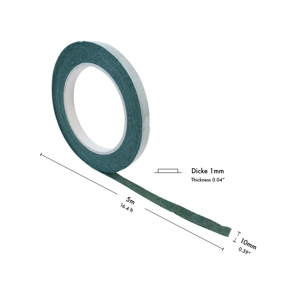 5M Filzrolle selbstklebend Filz Filzband Filzstreifen Filzklebeband Möbelgleiter - Bild 2 von 4