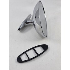 Vintage Chrome Bullet Side View Mirror 399509 97l Classic Car Oval Mirror