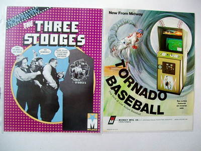 47 Different Coin-Operated Arcade Video Game Flyers  1973 - 2002  ALL ORIGINAL