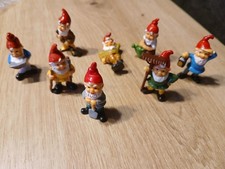 8 Figuren Zwergf -   Satz "Die Blumentopfzwerge" 1988  