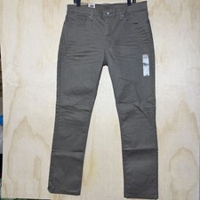 Levis 511 Slim Fit Jeans 36x32 Gray Stretch Denim Mens Pants Casual Modern