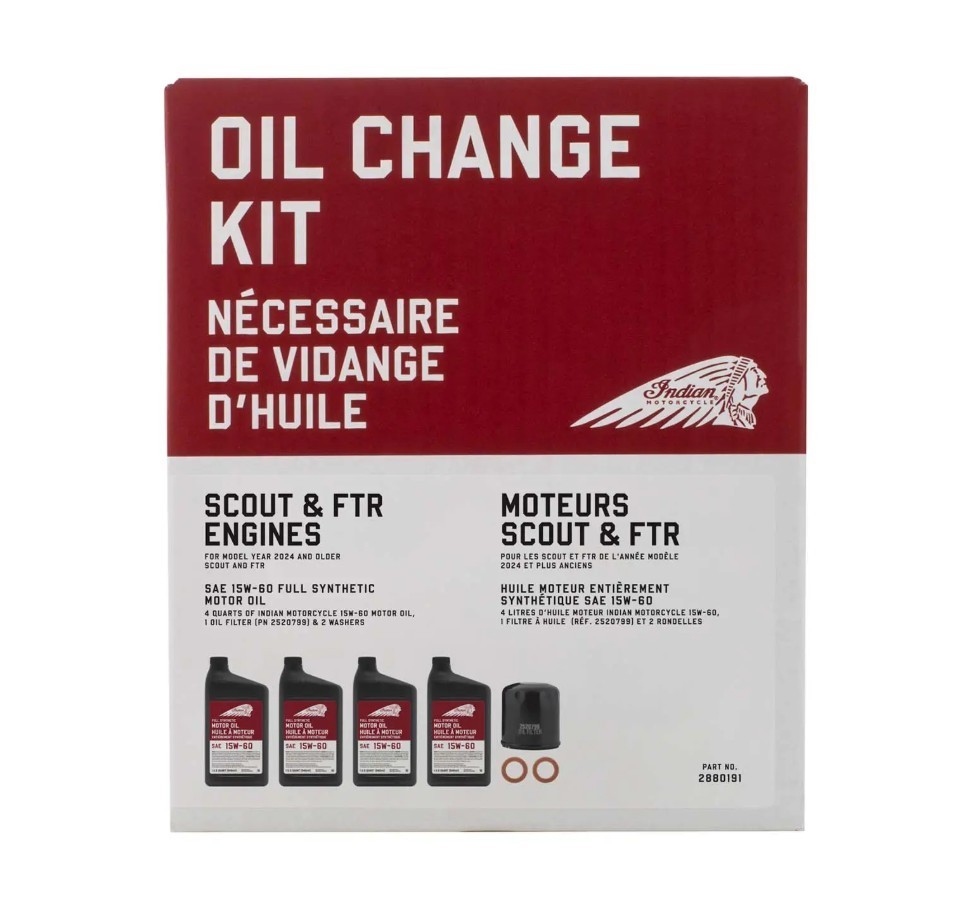 Indian Motorcycle 2024 & Prior Scout/FTR 15W-60 Full Syn Oil