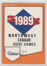 1989 ProCards Minor League Team Sets Checklist Checklist Boise Hawks #1976
