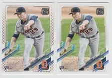 Tarik Skubal RC Lot of 2 * 2021 Topps * Gold Stars & Base * #92 * SP *