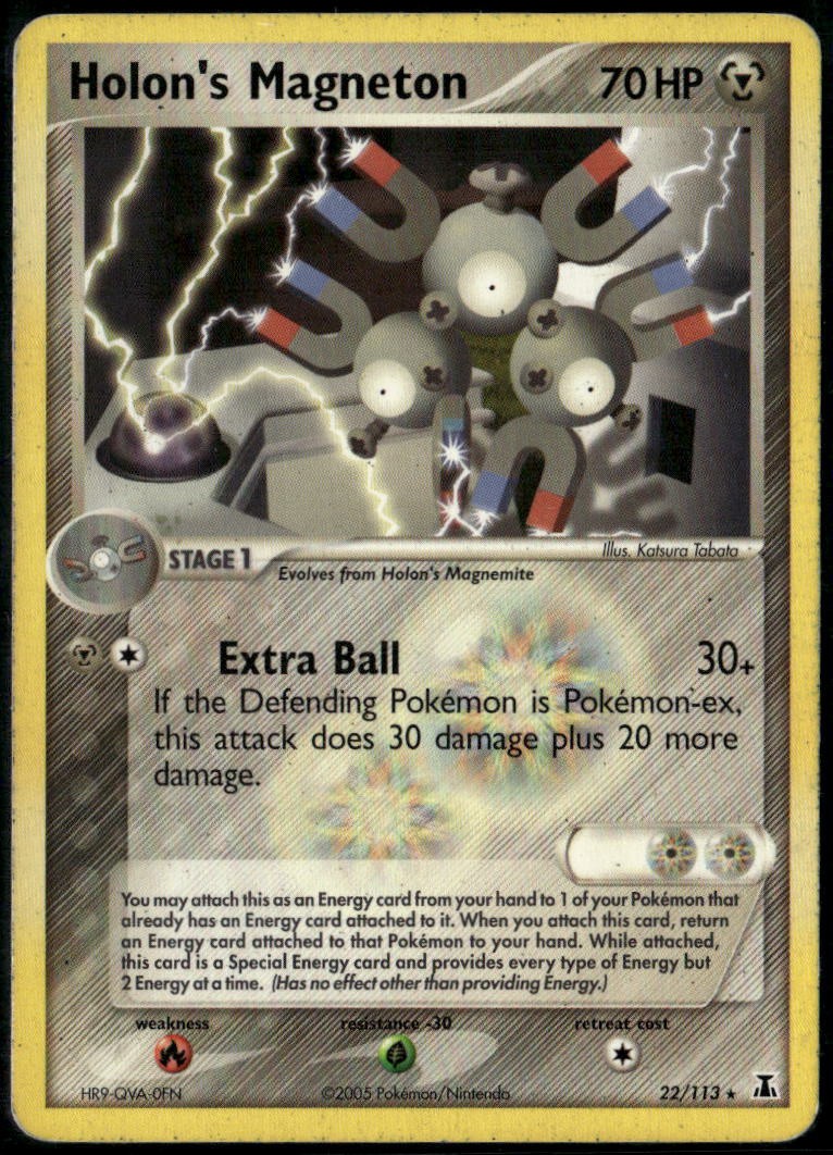 Holon's Magneton 22/113 Rare Delta Species LP Pokemon Card