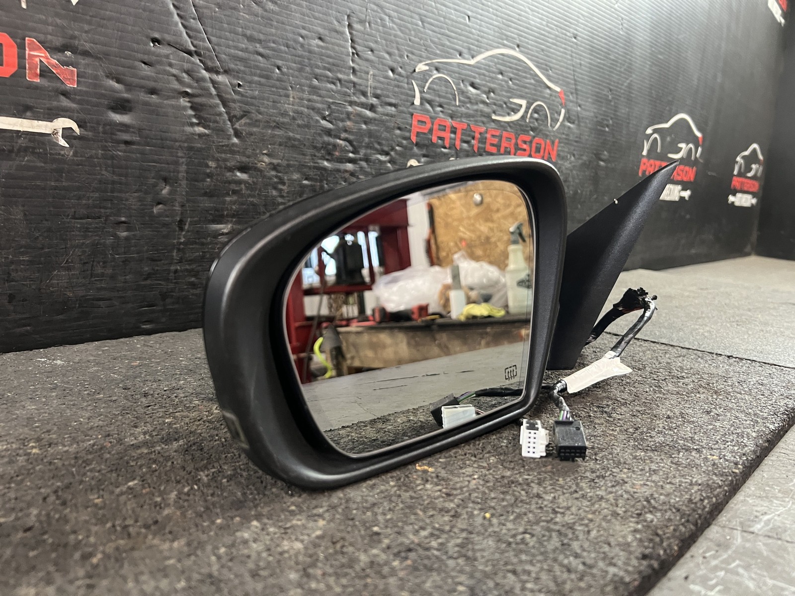 18-20 MASERATI GHIBLI POWER HEAT DRIVER LEFT SIDE VIEW DOOR MIRROR BLACK 820S