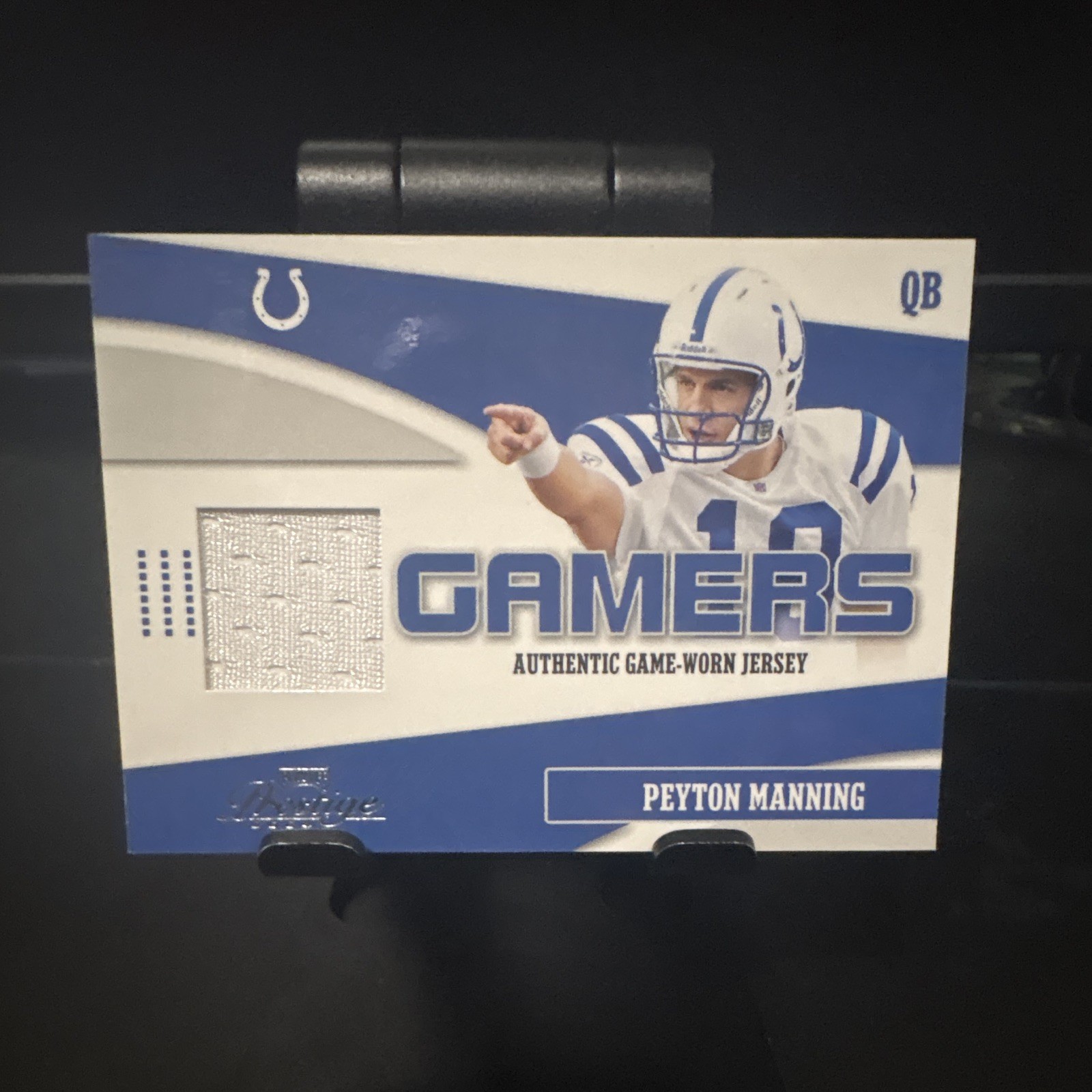 2004 Playoff Prestige - Gamers Peyton Manning #G-11 Jerseys /100 (MEM)