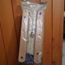 2x Standfuß für Laufgitter Holz natur ca. 29cm