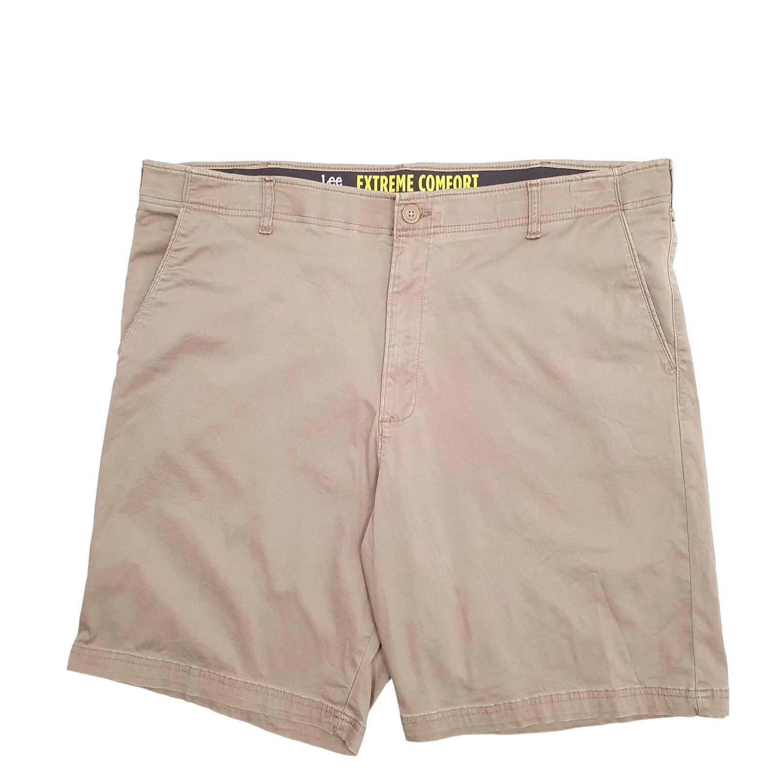 LEE Extreme Comfort Beige Chino Cotton  &  Polyester Shorts Mens W44