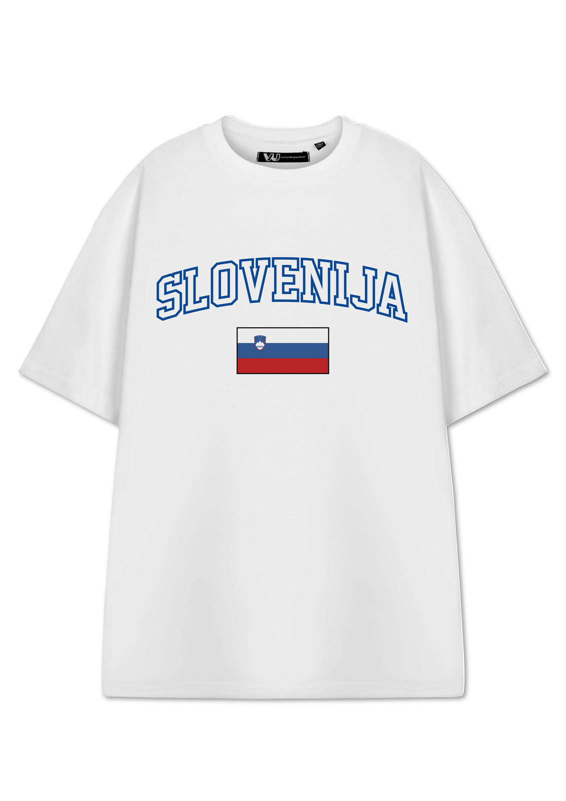 Покажи мне футболку mit kurzen Ärmeln Унисекс с товаром Weißes Slowenien