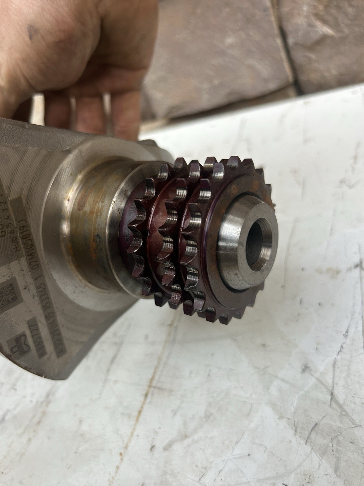 LAMBORGHINI AVENTADOR CRANKSHAFT OEM 07M105019J 