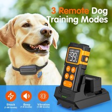 Portable Wireless Dog Fence System Waterproof Perimeter Dog Collar 1000ft Range