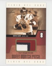 2003 Flair Sweet Swatch Jumbo Patch 38/61 David Carr #SSPE-DC Jumbo Patch 0c37
