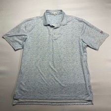 Peter Millar Summer Comfort Men's Short Sleeve Golf Polo Shirt - Size XL READ 