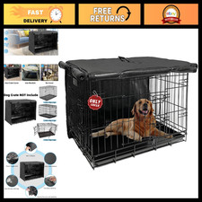 Dog Crate Cover 48 Inch Waterproof 600D Oxford with 1-3 Doors