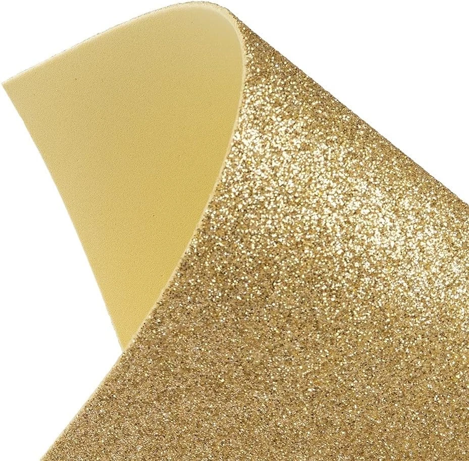 Moosgummi-Platten mit Glitzer | DIN A4 | 2mm | 10 Bogen | Bastelschaumstoff, Eva