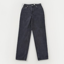 VTG Levi's 550 Jeans Womens 8 Black Relaxed Fit Tapered Leg Made in USA 90s