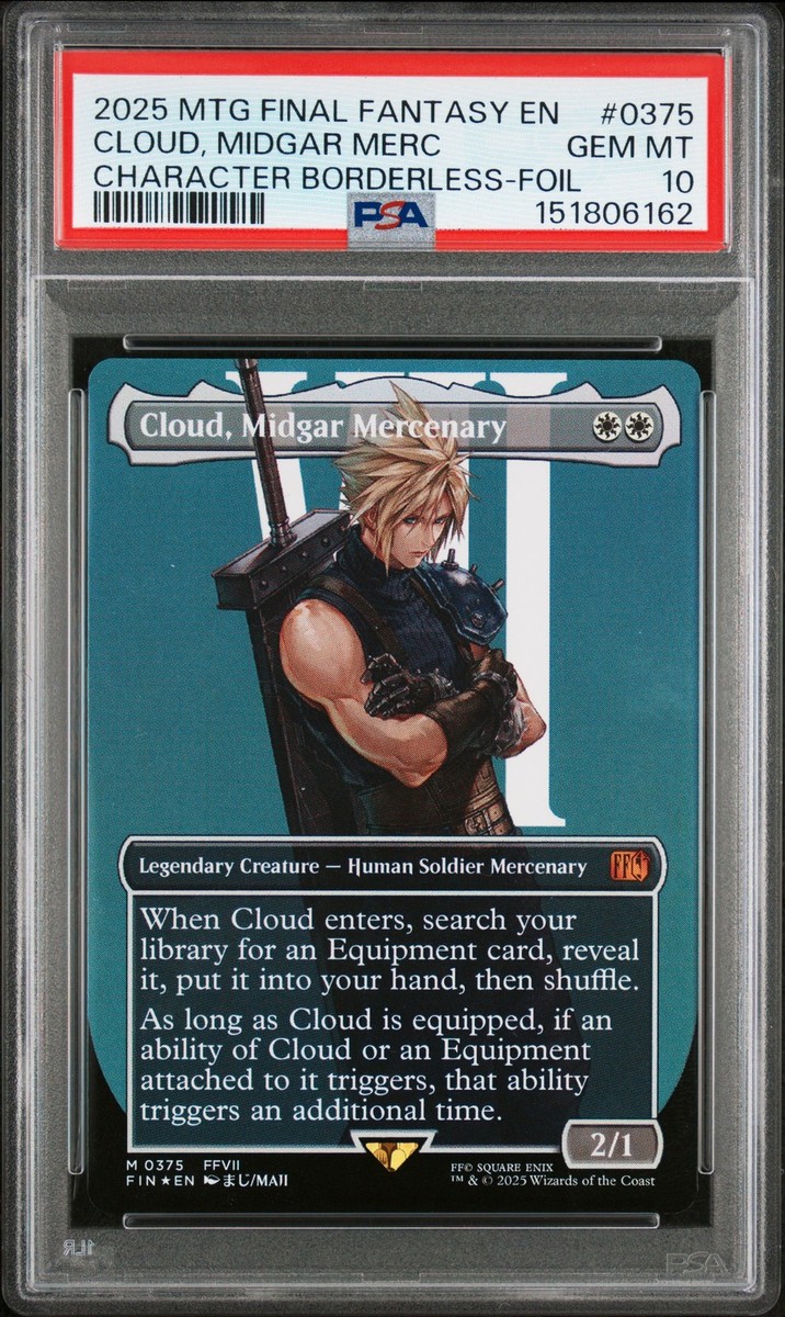 Cloud, Midgar Mercenary (Borderless) Final Fantasy Foil for sale