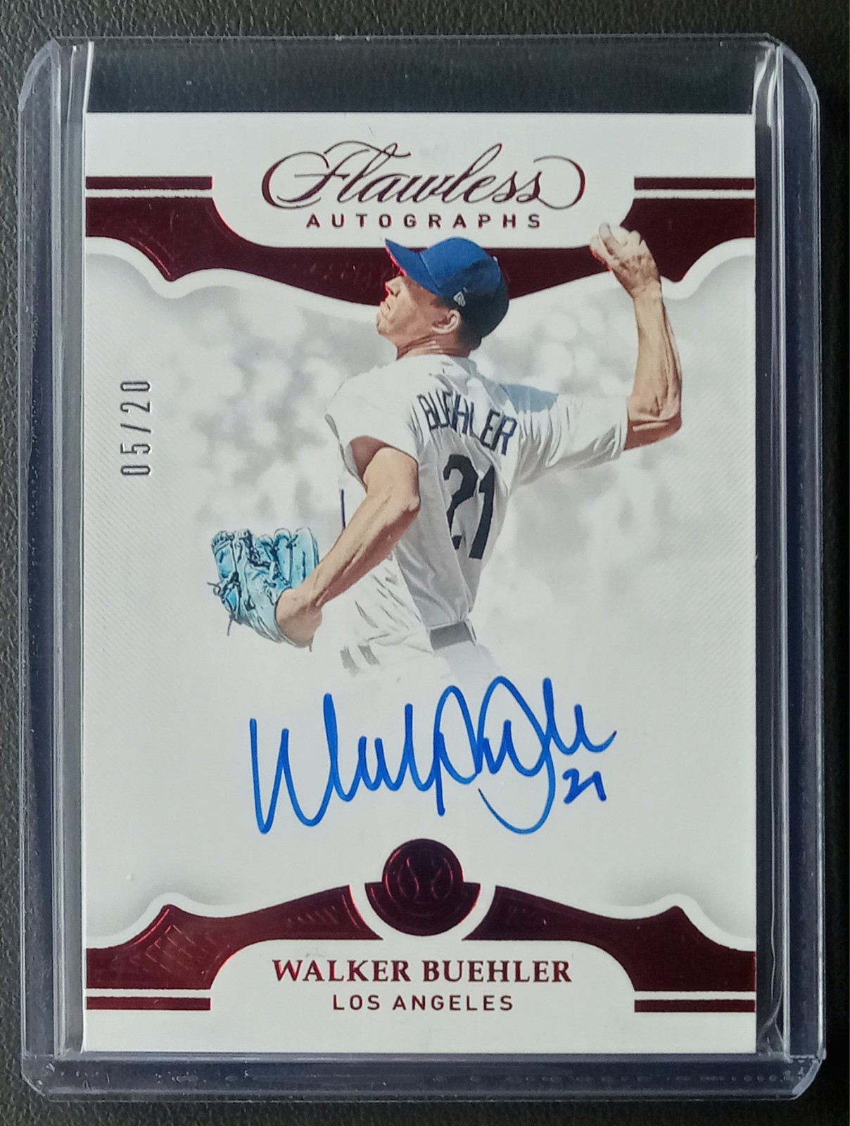(2) 2019 Flawless Walker Buehler autos. All-Star Pitcher & World Series Champion view 4