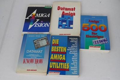 AMIGA Vision Datamat Utilities for Beginners ++ 5x Book Data Becker