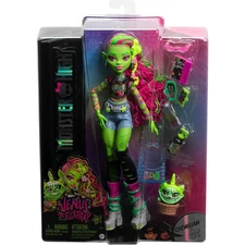 Monster High: Venus McFlytrap Doll & Plant Monster with Pet Cat Chewlian