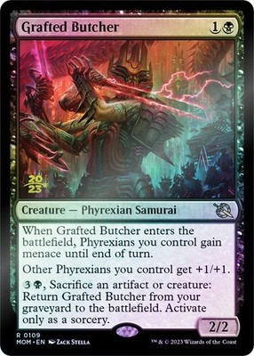 Grafted Butcher Rare Prerelease Cards #109s Near Mint FOIL