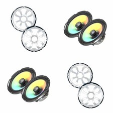 Diamond Audio two pairs of HXM8F4 marine 8" speakers with Black/Stainless gri...