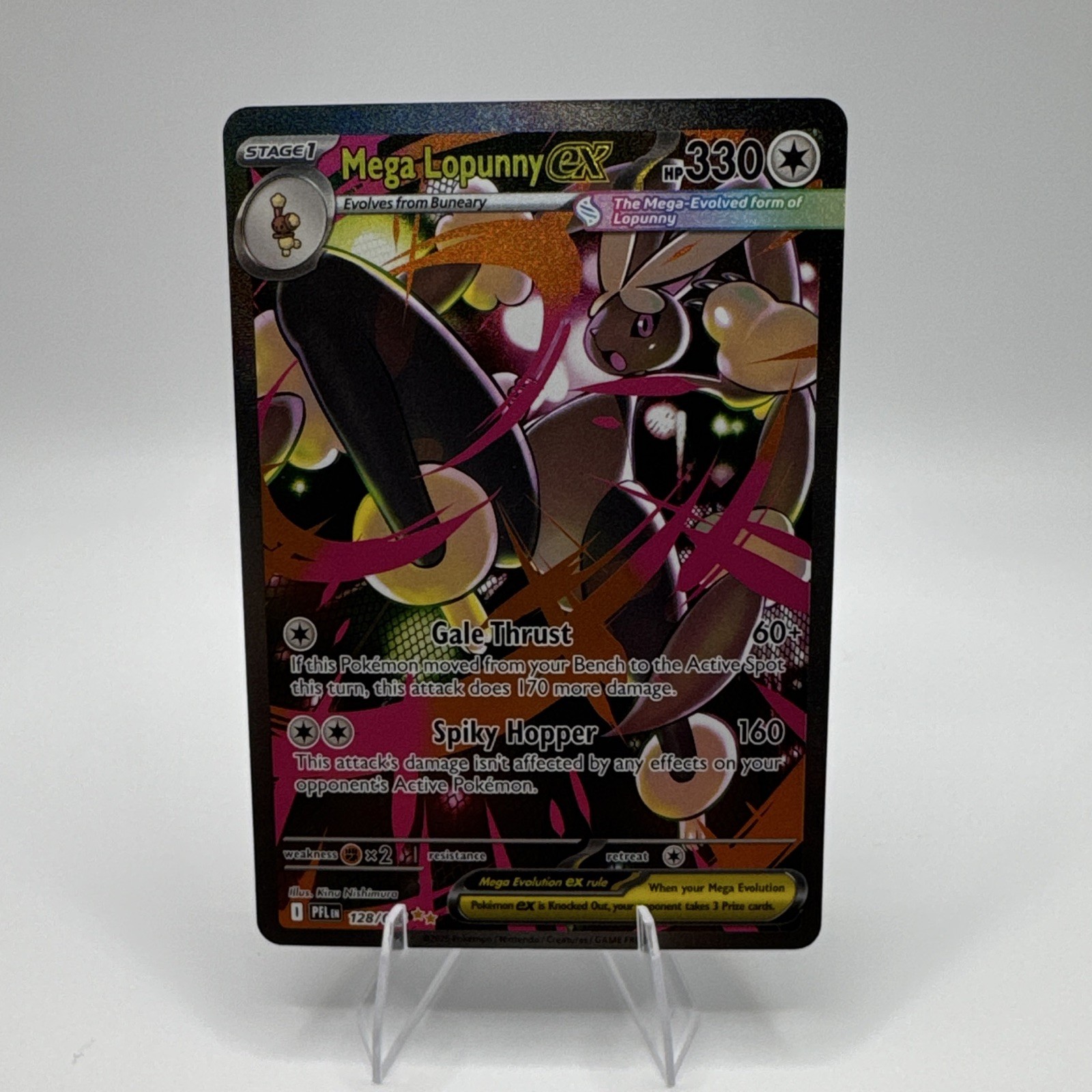 Pokemon TCG Mega Lopunny EX 128/094 Me02 Phantasmal Flames Full Art Holo ENG