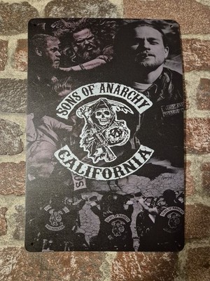 Sons of Anarchy California Schild Bar Serie Keller Deko MC Jax Teller Clay 30x20