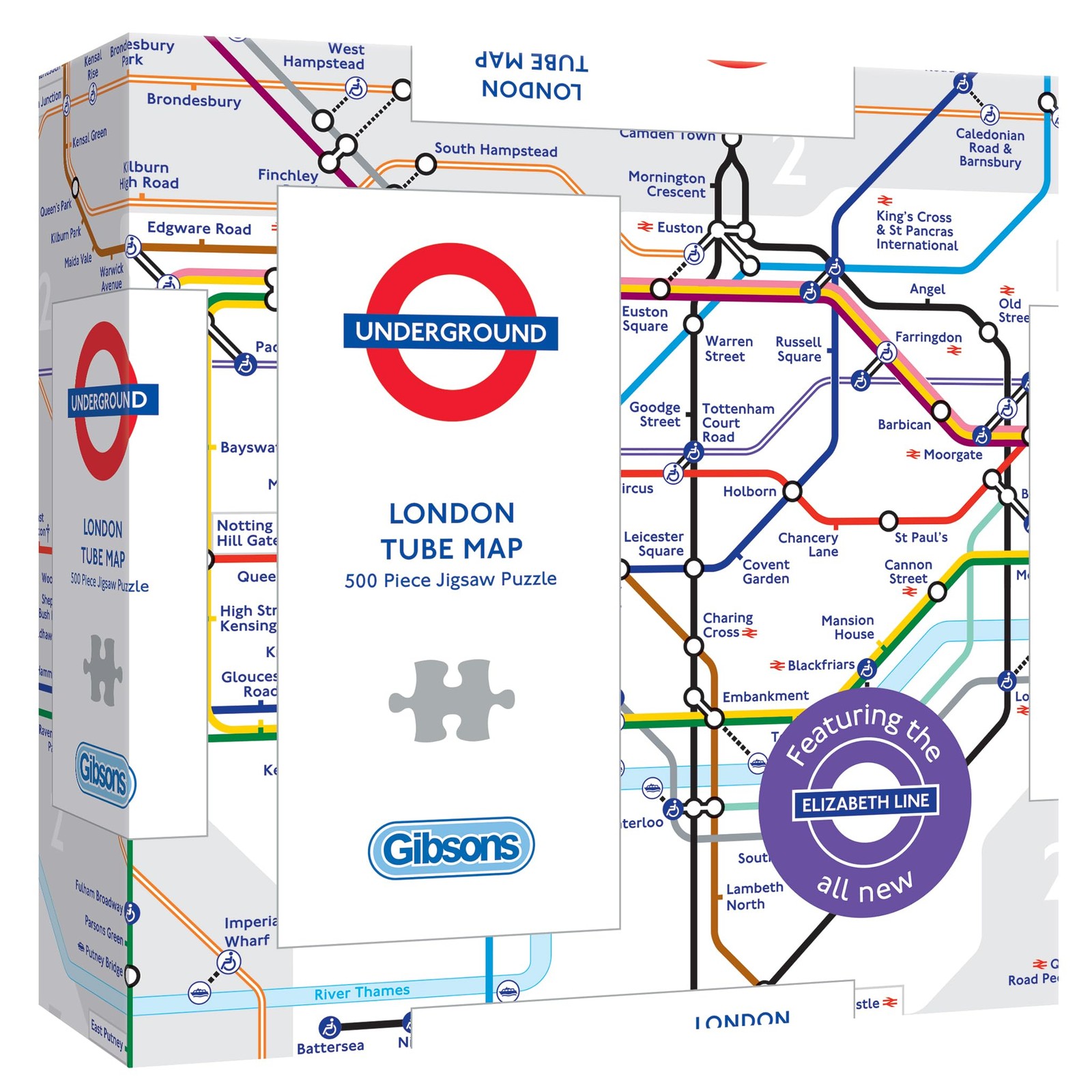 Карта Лондонского метро TfL, подарочная головоломка из 500 частей, головоломка Лондонского метро Sustai