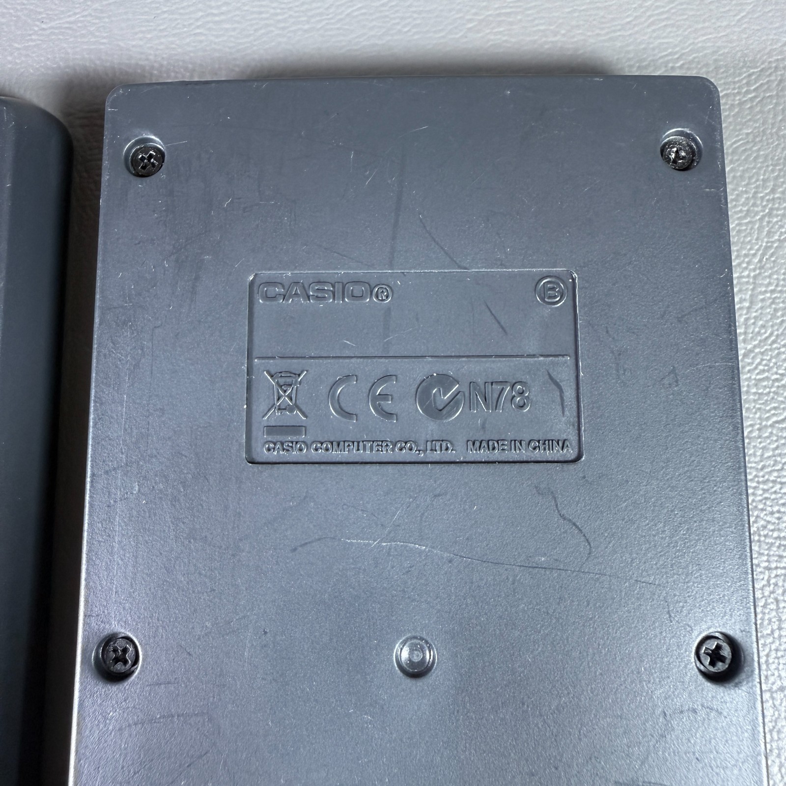 Casio FX-260 Solar Fraction Calculator w/ Cover Gray Tested & Working Scientific