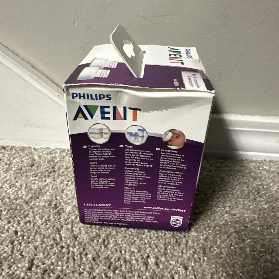 NUEVO Kit de conversión de extractor de leche Philips Avent adaptador de biberón convertidor de 2 piezas Foto 2 de 2