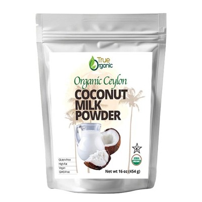 True Organic Coconut Milk Powder, 1 Lb | USDA & Kosher | 16 Ounce (Pack of 1)
