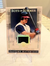 2025 Panini Boys of Summer - Jim Thome #PM-JT Pastime Materials 25/25 Last Print