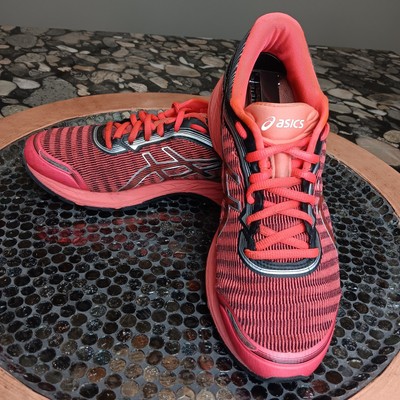 Asics Womens Dynaflyte T6F8Y Coral Black Silver Running Training Sneakers Size 9