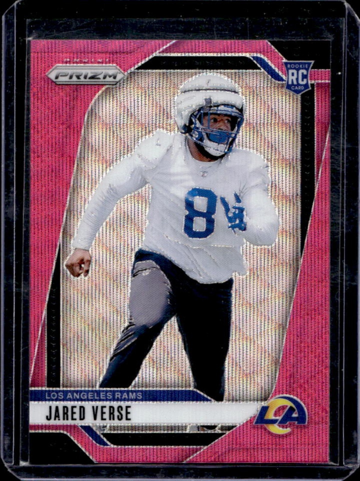 2024 Panini Prizm Jared Verse RC Pink Wave Rookie #341 Rams