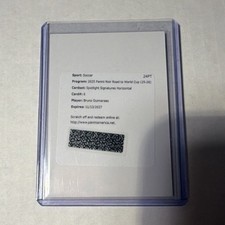 Panini 2025 Noir Road to World Cup Redemption #6 Insert  On Card Auto