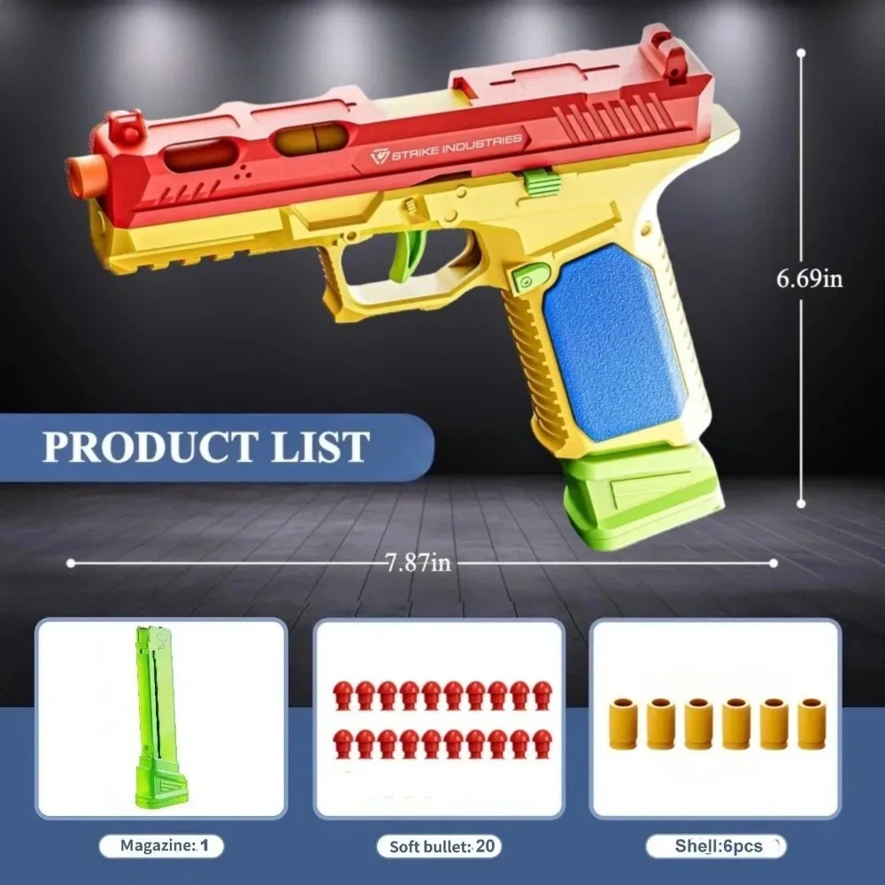 SIG17 Toy Gun Colorful Blowback—Shell Ejection Soft Bullet Airsoft