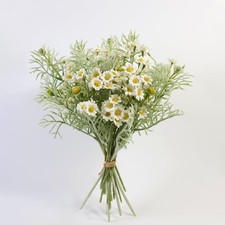 Daisies Flowers Artificial,Persian Leaf,Wild Flower Bouquet,20pcs,Tansy Green...