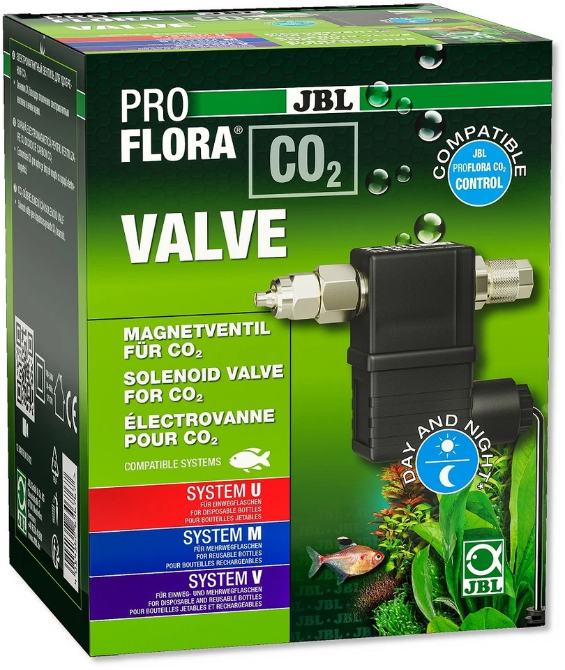 JBL PROFLORA CO2 VALVE geräuschloses 12 Volt Magnetventil CO2 Abgabe im Aquarium