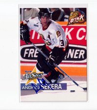 ANDREJ SEKERA autographed '05/06 OHL All-Star Classic card OWEN SOUND ATTACK