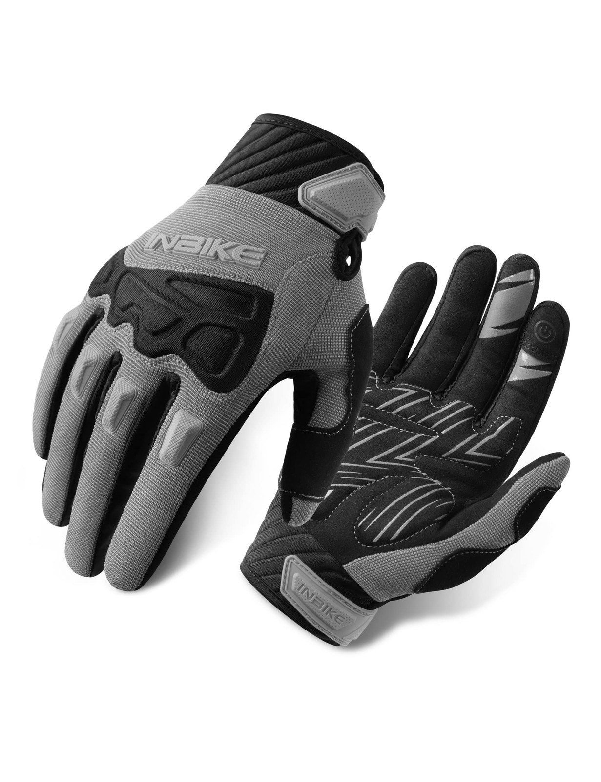 Mens Mountain Bike Gloves with Knuckle Guard Padded Breathable Cycling Gloves