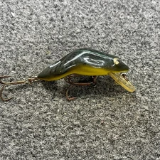Rebel Wee Frog F71 Vintage Crankbiat Lure 2" 3/8oz - Green Bull Frog F7160