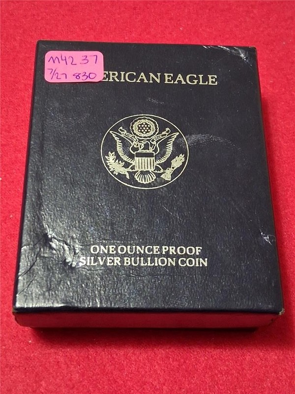 1994 PROOF American Silver Eagle Dollar.   ASE.   OGP & COA          #MF-4237