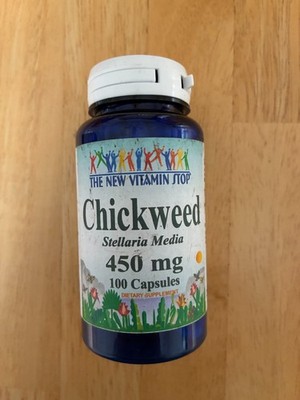 The New Vitamin Stop Chickweed Stellaria Media Herb 100 Capsules 450mg