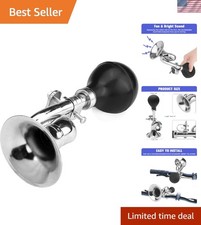 Vintage Bugle Horn for Bikes: Retro Clown Design, Easy Handlebar Mounting
