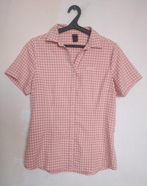 Women Jack Wolfskin Shirt Pink M #9ED2