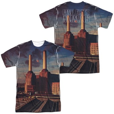 PINK FLOYD ANIMALS Licensed Sublimation Men's Graphic Tee Shirt SM-3XL F/B