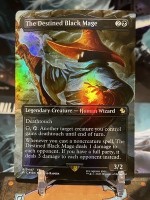 MTG | The Destined Black Mage  FOIL  [FINAL FANTASY Scene]